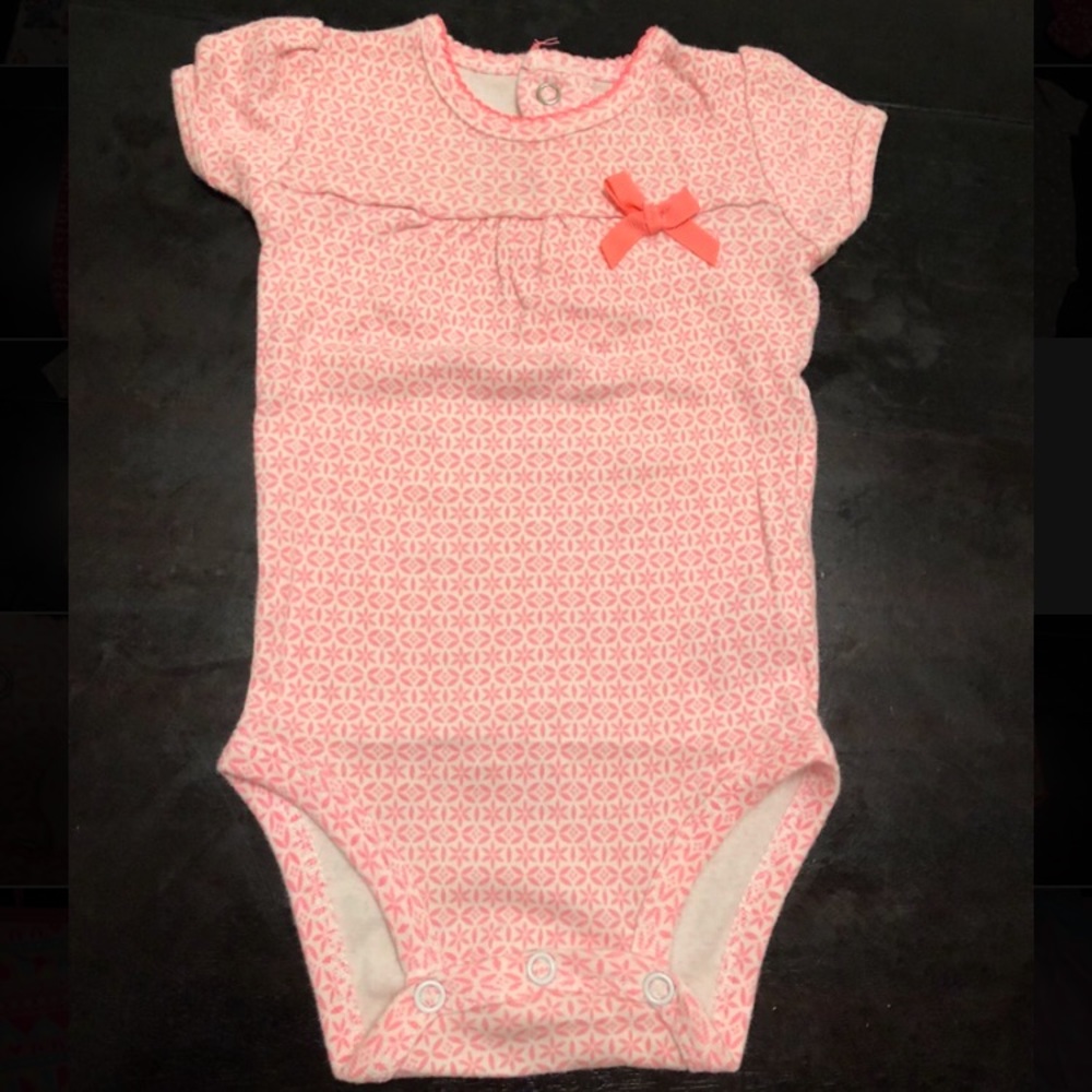 Baby Girl 6 Month Patterned Onesie